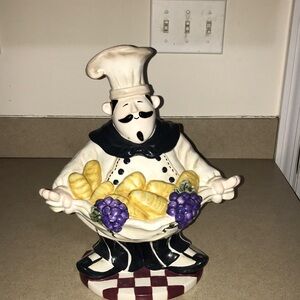 Vintage Sonoma ceramic Bordeaux Cafe Chef Cookie Jar